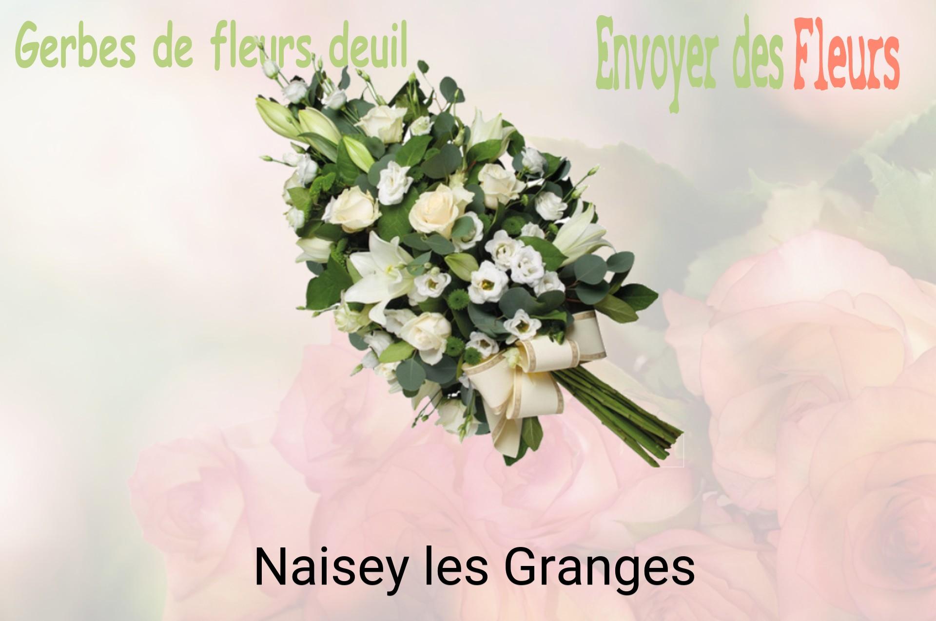 Gerbe de fleurs de deuil livrée à Naisey-les-Granges